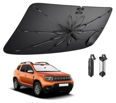 Image de Pare-soleil pour pare-brise, compatible avec Dacia Duster 2 (2018-2024), protection solaire pour voiture