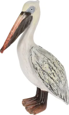 Produktbild von Progarden Gartenfigur Pelikan weiß Polyresin 10,5x20,5x29,2 cm