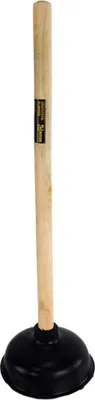 Immagine prodotto di Ventosa nera di circa 47,5 cm Pulitore per scarichi con manico in legno