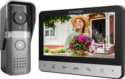 Produktbild von Video-Türsprechanlage, 7-Zoll-Farbdisplay, 120° Sichtwinkel, 1Türklingel1Monitor