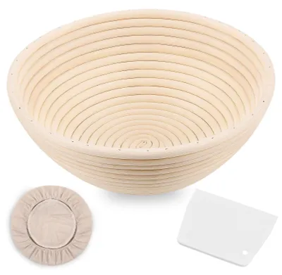 Obrázok produktu pre Okrúhle ošatky 23 cm, 100% prírodný ratan, na chlieb