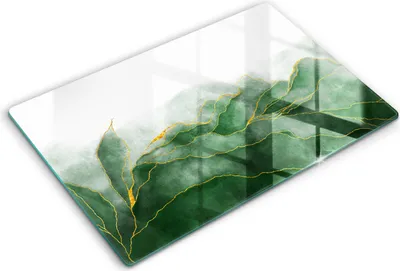 Produktbild von Glasschneideplatte - Herdabdeckplatte - 80x52 cm -Schneidebrett - Spritzschutz -Abstraktion Natur