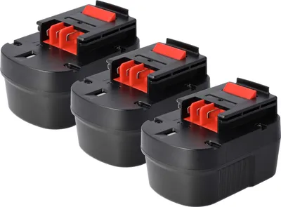 Produktbild von vhbw 3x Akku Ersatz für Black & Decker A12, A12-XJ, A12EX, A1712, BD1204L, A12, A1712, A12EX, A12E, A12-XJ für Werkzeug (1500 mAh, NiMH, 12 V)