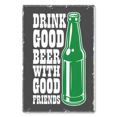 Produktbild von MuchoWow® Mauspad Mousepad Mancave - Bier - Vintage - Flasche 18x27 cm - Mousepads - Maus Mat - Pad - Mausunterlage