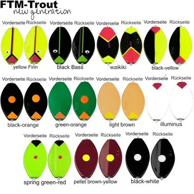 Produktbild von FTM Musashi 3,5g Spoon - Durchlaufblinker, Farbe:black-white