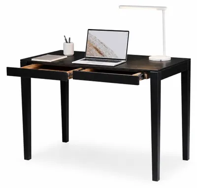 Produktbild von Schreibtisch Sekretär 110x75x60 Bürotisch schwarz Nachbildung #4499