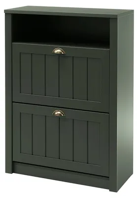 Produktbild von home24 Schuhkipper - Moosgrün / Gold