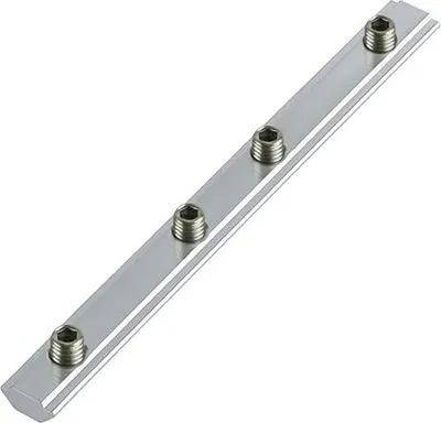 Produktbild von Streckenverbinder, Verbinder, Profilverbinder für NUT 6 und NUT 8 Konstruktionsprofile inklusive Madenschrauben (1, verzinkt, 20 x 20 Nut 6)
