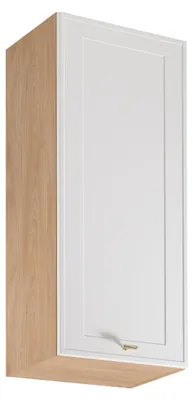 Image de Meuble haut de cuisine SALERNO - largeur 45 cm, chêne/blanc