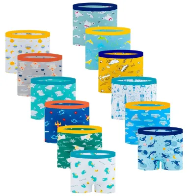 Produktbild von Jungen Boxershorts – Baumwolle – 12 Stück, mehrfarbig