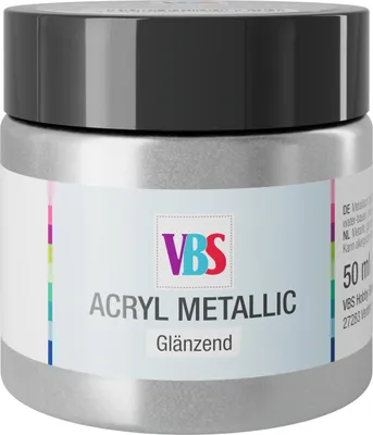 Produktbild von VBS Acryl Metallic Künstlerfarbe 50ml