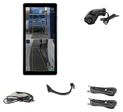 Immagine prodotto di Monitor per auto, display HD, sistema a doppia telecamera, angolo cieco destro