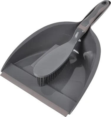 Image de Pelle et balayette bicolore anthracite taupe