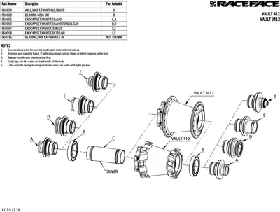 Produktbild von Race Face 6805 Radlager Silber 25 x 37 x 7 mm Silber 25 x 37 x 7 mm