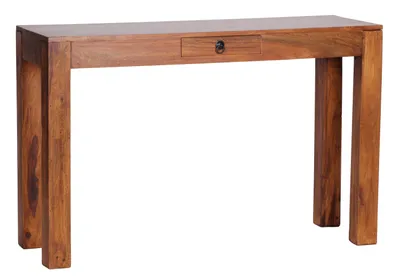 Produktbild von Wohnling Sheesham Konsolentisch Massiv 120 cm mit 1 Schublade - Massivholz; WL1.217