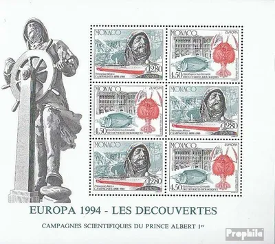 Produktbild von Briefmarken Monaco 1994 Mi Block63 (kompl.Ausg.) postfrisch Entdeckungen und Erfindungen