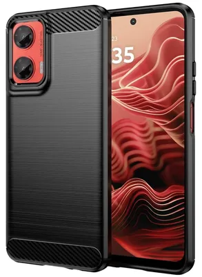Produktbild von Hülle Carbon für Motorola Moto G35 5G Schutzhülle Handy Case TPU Cover Handyhülle