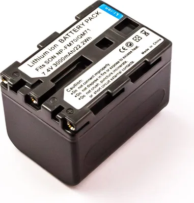 Produktbild von Akku für SONY ersetzt NP-FM70, NP-QM70, NP-FM51,NP-QM51, NP-FM50, NP-QM50, NP-QM71D