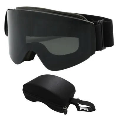 Produktbild von UV Schutz Skibrille, Verstellbare Motocross Brille für Skifahren Radfahren Klettern, Grau