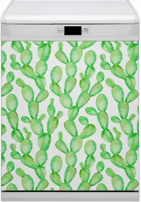 Produktbild von Magnet Folie für Geschirrspüler Magnete  Geschirrspüle Magnet für Spülmaschine 60x80 cm Nachbildung - Pastellkakti