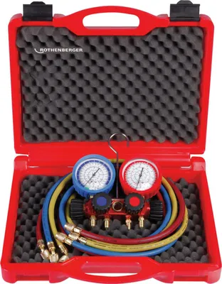 Produktbild von Rothenberger Monteurhilfe-Set 4-Wege Stand.,R22-R407C