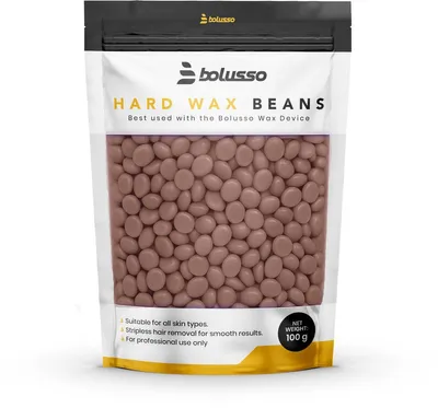 Produktbild von Bolusso Schokoladen-Wachsperlen 100g | Enthaarungswachs für präzise Haarentfernung, Warmwachs für glatte Haut, geeignet für Gesicht & Körper