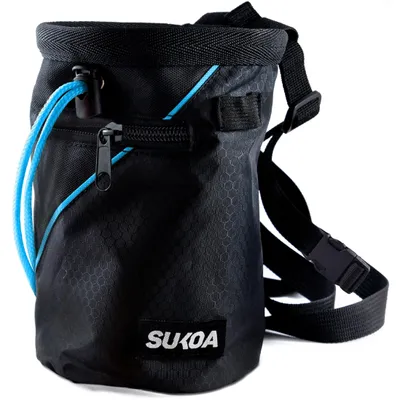 Imagen del producto de Solidchoice: Bolsa para tiza para escalada con prácticos compartimentos
