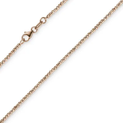Produktbild von 1,8mm Armband Armkette Kugelkette diamantiert aus 750 Gold Rotgold 18cm