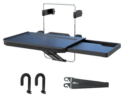 Produktbild von Omgoods – 2-in-1 Schreibtisch für das Auto, mit Lenkradhalterung und Stauraum