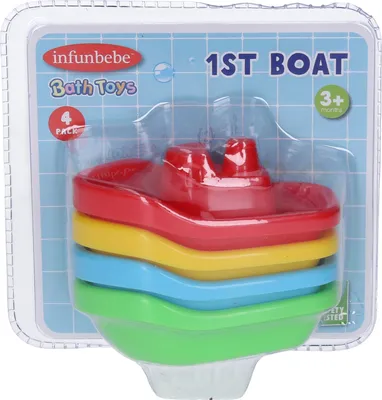 Produktbild von Infunbebe Badeschiffchen 4 Stück 10,5 cm