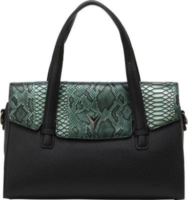 Image de Sac à main FENIA pour femme - noir et vert, taille unique