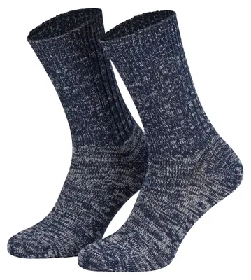 Tobeni 5 Paar Original Jeans Socken in 100 Baumwolle für Sie und Ihn in Blau