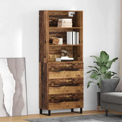 Produktbild von vidaXL Highboard 2 stk. Altholz 69,5 x 34 x 180 cm