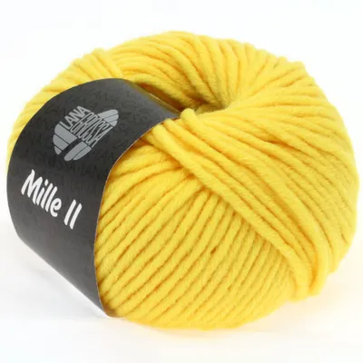 Produktbild von Lana Grossa MILLE II 50 g strapazierfähiges Mischgarn mit Wolle 55 m Farbe 060 - Sonnengelb