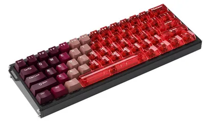 Obrázok produktu pre Herná klávesnica AJAZZ ALUX60 CNC z hliníka, magnetické klávesy, RGB, frekvencia snímania 8 000 Hz, ultra nízke oneskorenie, s káblom, pre PC a notebooky – červená