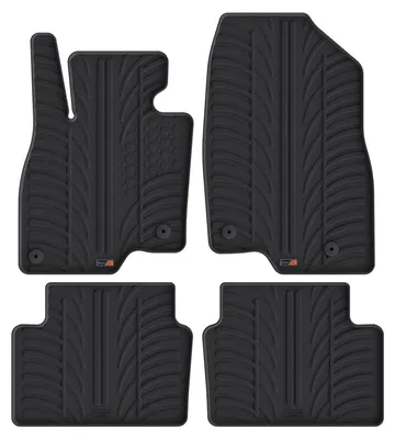 Produktbild von TRAVALL Mazda Mazda 3 (2013-2018) Hochwertige robuste Gummifu§matten Fussmatten mit geformten Gummimatten erhšhten RŠndern und Clips rutschfest und fŸr jedes Wetter geeignet TRM1211