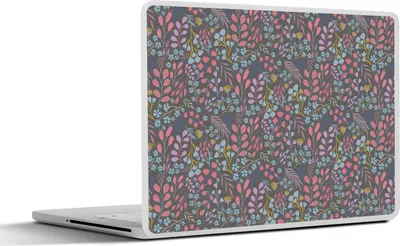 Produktbild von MuchoWow® Laptop Aufkleber Sticker Cover Blumen - Pastell - Gestaltung - Natur 31x22.5 cm - Laptop-Deko