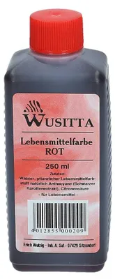 Produktbild von Wusitta Lebensmittelfarbe Rot 250ml