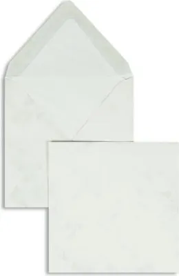 Produktbild von Briefumschläge 164x164mm 100g/qm gummiert VE=100 Stück grau marmora