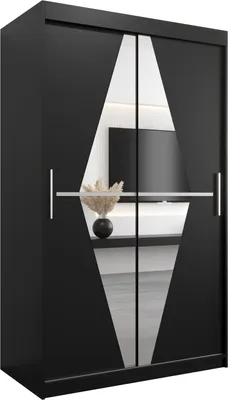Produktbild von Kleiderschrank, Schiebetürenschrank Schlafzimmer, Schrank mit Spiegel BOLIWIA 120 cm
