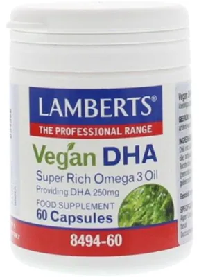 Productafbeelding van Lamberts Vegan Dha 250Mg (60 capsules)