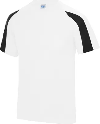 Produktbild von Just Cool Kinder Sport T-Shirt Uni RW690 (9-11 Jahre) (Schneeweiß/Schwarz)