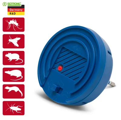 Productafbeelding van ISOTRONIC 90801, Ultrasoon, Blauw, Kunststof, Sobolina, Muis, Rat, 7000 - 12000 Hz, 40 m²