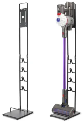 Immagine prodotto di CELLONIC Supporto da Terra per Dyson V15 V12 V11 V10 V8 V7 V6 – Base in Acciaio, Senza Forare, 4+ Accessori, Torre 1265mm