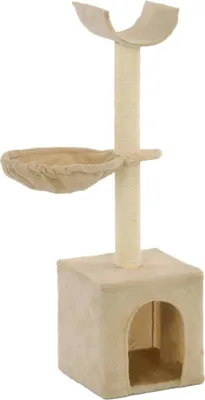 Obrázek produktu pro Škrabadlo pro kočky se sisalovými sloupky 105 cm béžové