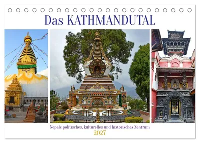 Produktbild von Das Kathmandutal (Tischkalender 2027 DIN A5 quer), CALVENDO Monatskalender