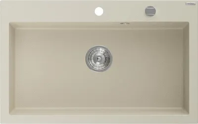 Immagine prodotto di Mexen Elix lavello in granito 1-vasca 800 x 500 mm, beige, sifone cromato - 6527801005-69