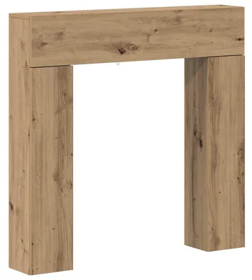 Obrázek produktu pro Obložení krbové vložky vidaXL, dekor Artisan Oak, 102 x 18 x 100,5 cm, dřevotřísková deska