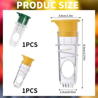 Produktbild von Handgeführter Zitruspresser mit Deckel und Fruchtfestigkeitsschalter - Transparente Verpackung (2 Stück)