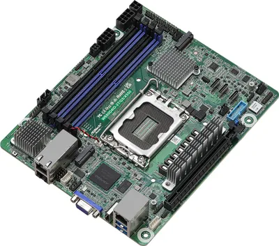 Obrázek produktu pro Asrock W680D4ID-2T/G5/X550, Intel, LGA 1700, Intel® Core™ i3, Intel® Core™ i5, Intel® Core™ i7, Intel® Core™ i9, LGA 1700, DDR5-SDRAM, 48 GB